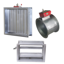 Galvanized Steel and Stainless Steel 304 Fire Dampers for HVAC Systems
