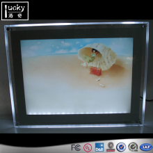 LED Acrylic Wall Poster Holder,Clear Lighting Photo Frame Display