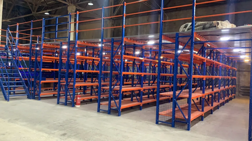 Warehouse Storage Heavy Duty Industrial Steel Mezzanine Rack