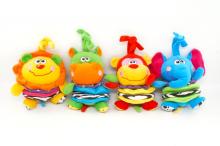 pulling musical plush animals