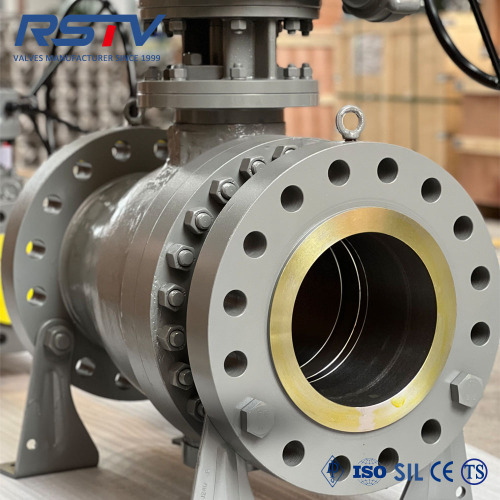 600LB WCB Trunnion type Metal Seated Flange Ball Valve