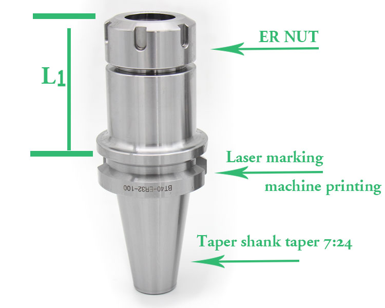 high quality lathe parts BT40 ER tool holder