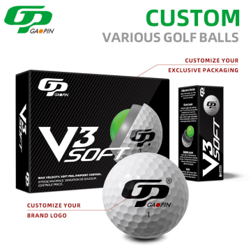 Custom LED Glow Color Tournament Practice Golf Ball