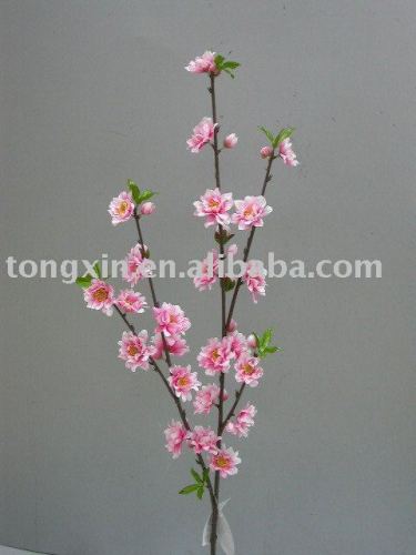 pink silk flower peach blossom