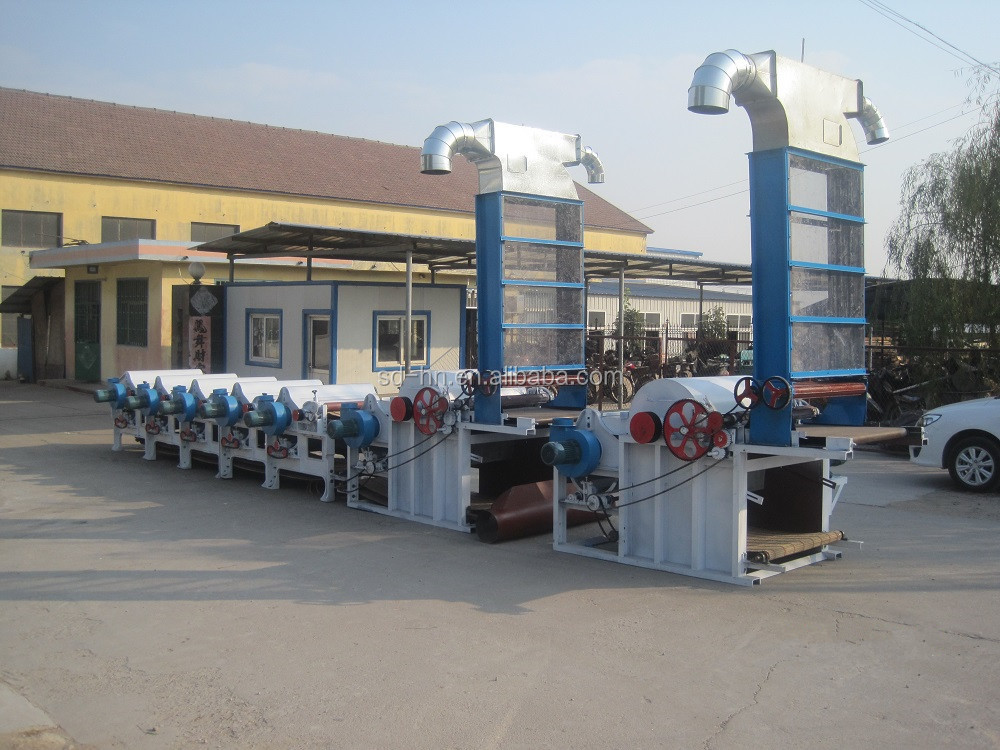 Cloth jean fabric cotton waste recycling machine produce line on sale