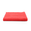 Serviette de séchage de nettoyage de voiture en microfibre sans bord 16x16in rouge