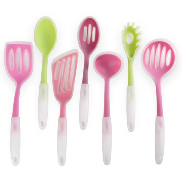 New arrival silicone cooking utensils with plastic handle