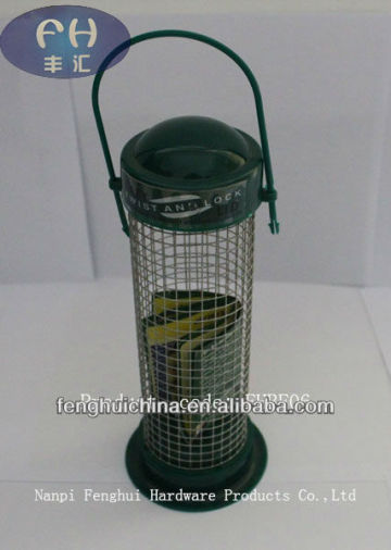 The simple design hanging bird water feeder