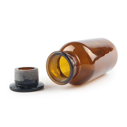 Amber Glass Reagent Bottle Medicine Pill Capsule Bottle