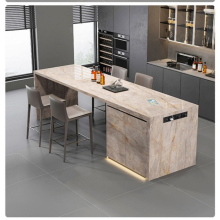 Modern Luxury Central Kitchen Island Cabinets with Marble Tops
