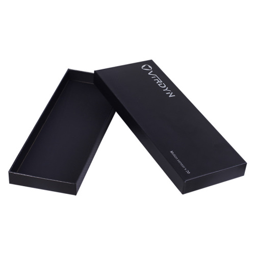 Caixa de cinturão preto logotipo branco personalizado