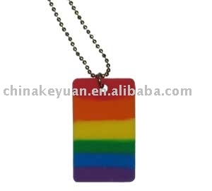 rainbow Silicone ID Tags