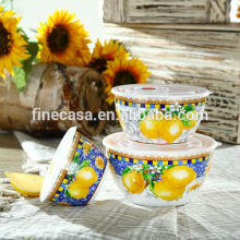 Elegant Style New Bone China Airtight Ceramic Food Storage Container