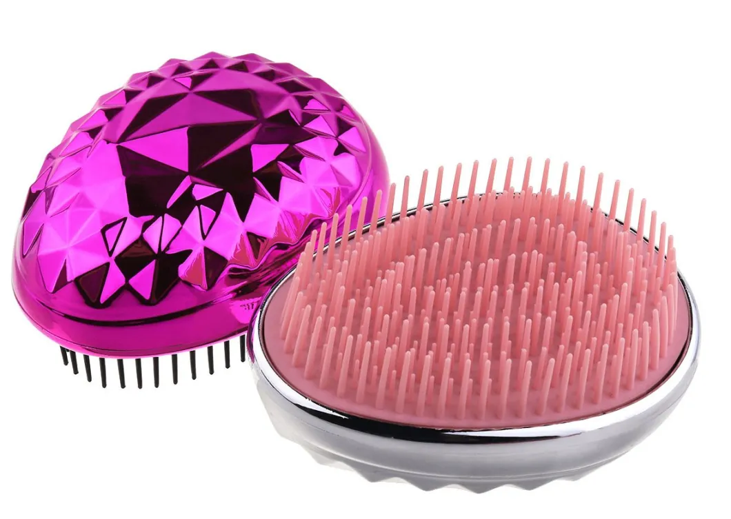 Hotsale Cute Travel Egg Shapeddetangling Hair Brush Detangle Free Brush for Wet or Dry