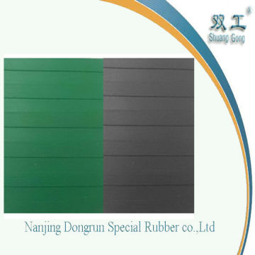 wide ribbed rubber sheet