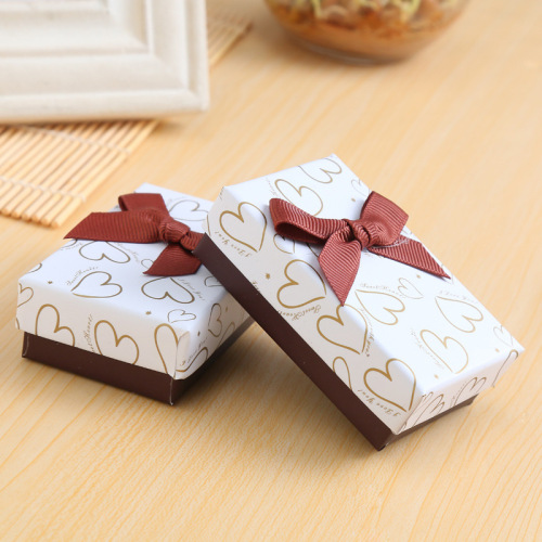 Customize Small Jewelry Gift Box Packaging with Bowknot