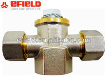 Plumbing tee brass fitting