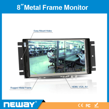 HDMInput 8" TFT LCD Touchscreen Monitor 4 Wire Resistive Touch CCTV LCD Monitor