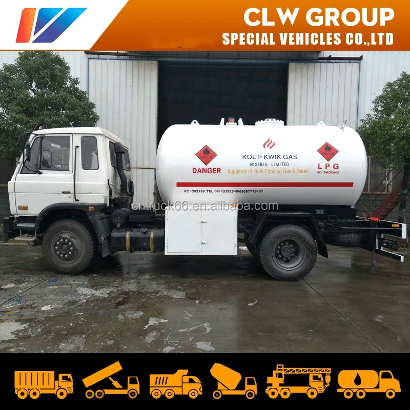 7tons 8tons 12cbm LPG Bobtail Truck Dongfeng Cooking mobile Gas Cylinder Refueling Truck for sale