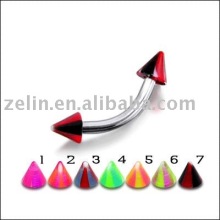 new UV acrylic body eyebrow ring piercing jewelry