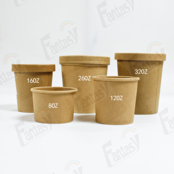 Disposable Kraft Paper Bowl Salad Paper Bowl