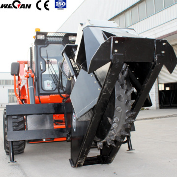 skid steer loader with disc trencher