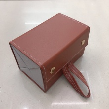 PU Leather 4-Slot Foldable Sunglasses Case for Wall, Backpack, and Men/Women