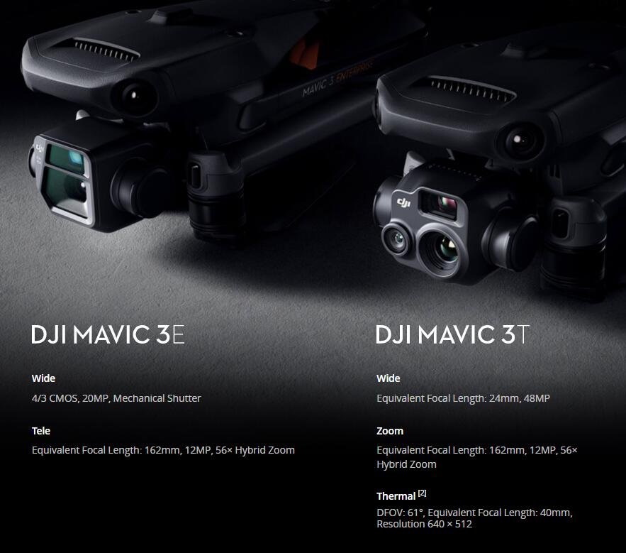 DJI Mavic 3 Enterprise thermal drone camera Mavic 3T drone with 640T Thermal camera & 56x zoom camera