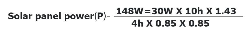 solar panel PV caculation