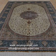 6.56'x9.84' Handwoven Silk Traditional Iranian Rug