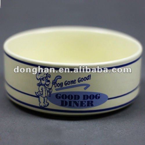 ceramic dog bowl