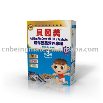 Infant Nutritious Rice Cereal( Fish &amp;  Vegetables Stage 3)
