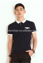 custom polyester cotton polo shirt / polo t shirt short sleeve offer factory price