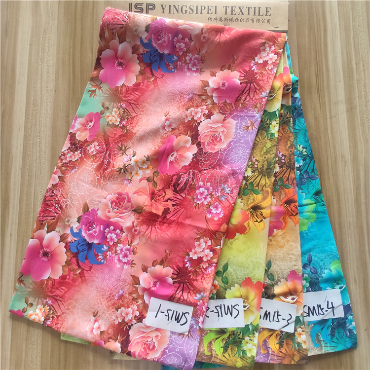 Keqiao manufacturer soft fabric 100% rayon custom rayon printing fabric digital for dress