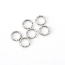 304 Stainless Steel Flat Key Ring Metal Split Flat Ring