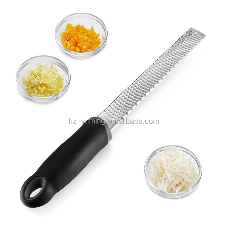 Hot Sale Handheld Kitchen Stainless Steel lemon zester with Cheese Grater Citrus Graters