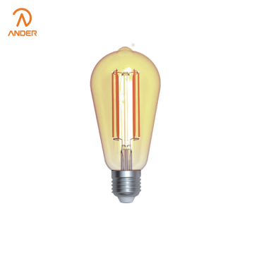 Long Life Golden Filament Bulb with Warm Light