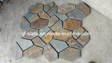 Expert Chinese Meshwork Rusty Slate Paver for Flooring and Wall