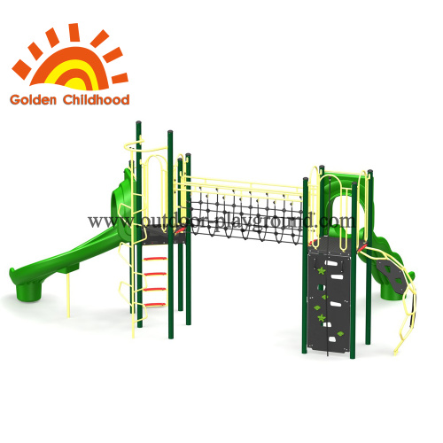 Simple Green Outdoor Play Structure For Children