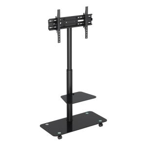 Cart Stand Plasma LCD LED Flat Screen Panel w/ Wheels Mobile Fits 32"to 55"