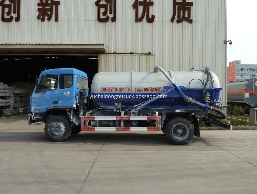 8CBM vacuum suction tank truck 3