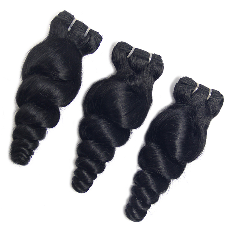 100% Indian  hair bundles wholesale,hot selling Indian  hair loose wave bundles,loose wave bundles human hair