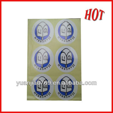 Custom logo round paper sticker label