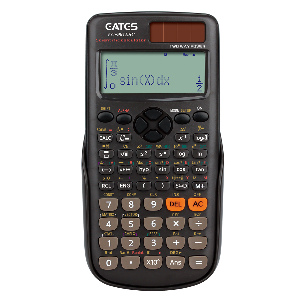 Scientific Calculator FX-991ES Plus 417 Functions 12-Digital School Student Use Calculator