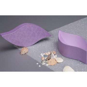 Purple leave shape box