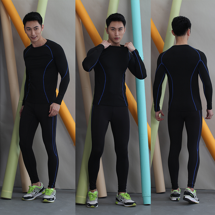 Wholesale gym yoga sports wear quick dry compression tights men convertible pants