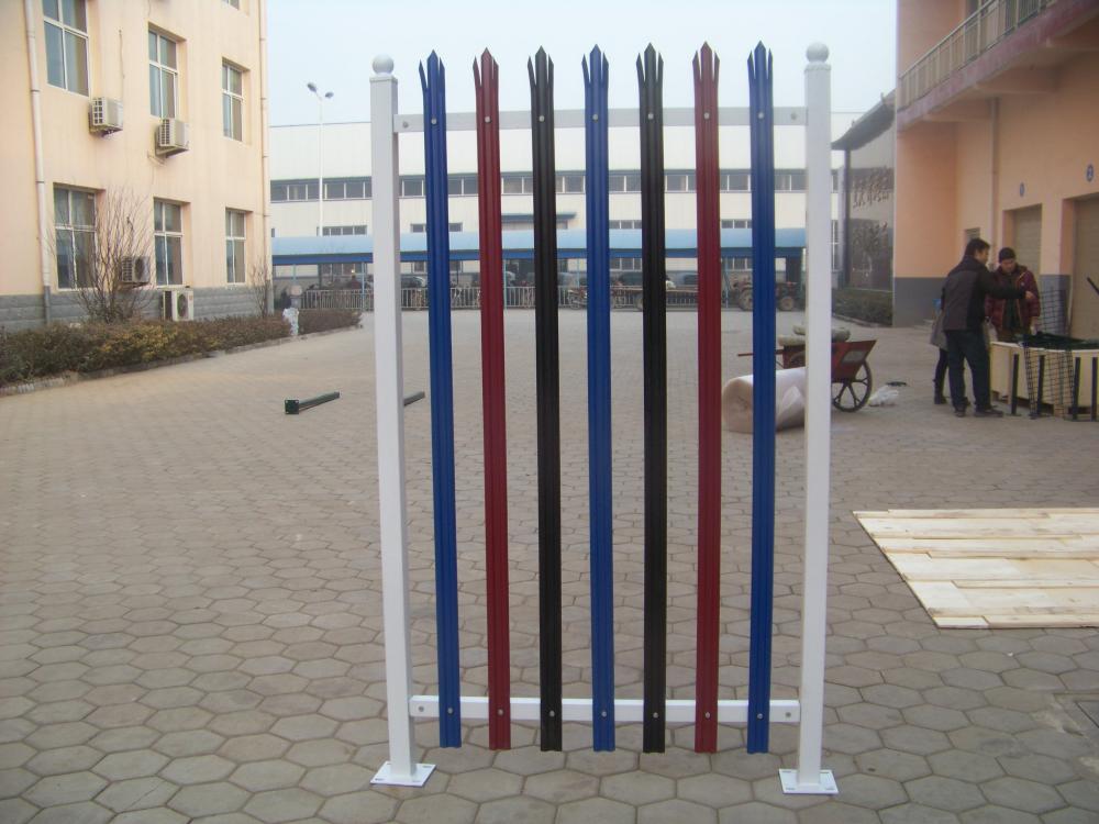 Europe heavy duty W/D galvanized steel palisade fence