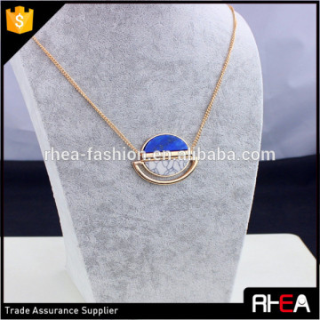 Boho 18K Gold Chain Necklace,Turquoise Stone Necklace,Fashion Pendant Necklace