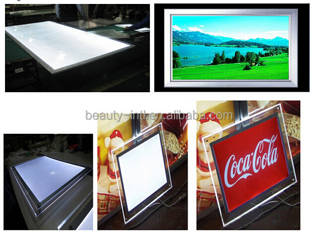 Customized edgelight PMMA light guide panel acrylic LGP