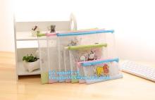 Zipper Folder Documents File Organizer Folder, stationery zipper lock file document bag, plastic mesh zipper file pocket